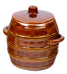 3.2 Liters Stoneware Pickling Crock Pot with Lid - Ogórki | KR-3.2