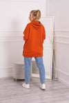 Orange Hoodie with Latches | 9358-O