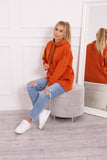 Orange Hoodie with Latches | 9358-O