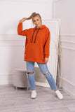 Orange Hoodie with Latches | 9358-O