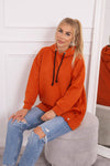 Orange Hoodie with Latches | 9358-O