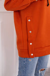 Orange Hoodie with Latches | 9358-O