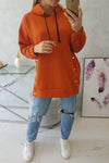 Orange Hoodie with Latches | 9358-O