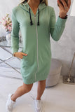 Mint Hooded Sweatshirt with Zip |8924-M