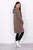 Cappuccino Hooded Sweatshirt with Zip |8924-C