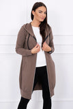 Cappuccino Hooded Sweatshirt with Zip |8924-C