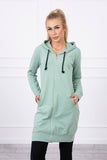 Mint Hooded Sweatshirt with Zip |8924-M