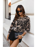 Cappuccino Panther Pattern Sweater | PANTERKA