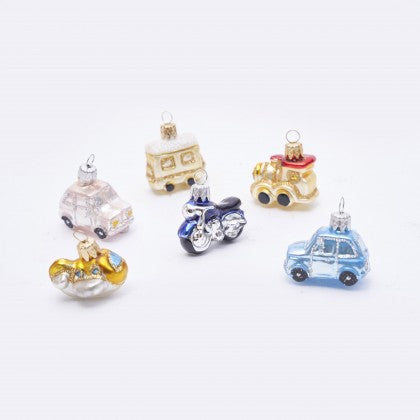 Christmas Glass Ornaments Set | CARS