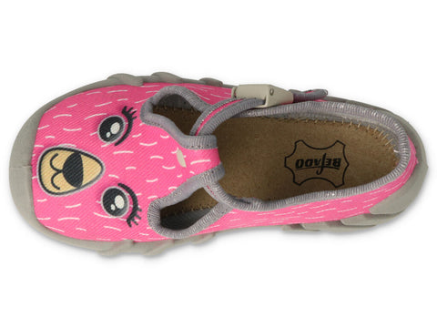 Befado Pink School Slippers SPEEDY