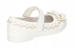 AC Girls' White Flats | 327/22-W