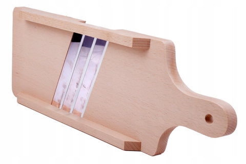 Wooden Triple-Bladed Cabbage Shredder "SZATKOWNICA" (16.33 x 6.29 in) | SZAT-SM-3