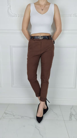 Chocolate Brown Khakis Pants 32x32 Baggy Fit Flat Front Izod | eBay