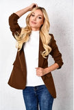 Italian Style Chocolate Brown Blazer | HAL-147-B