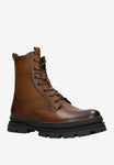 Wojas Brown Insulated Leather Biker Boots | 2406452