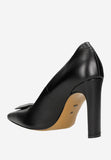 Wojas Black Leather High Heels Decorative Detail | 35119-51