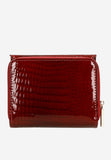 Wojas Red Embossed Leather Zip Around Wallet | 91021-35