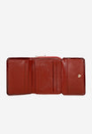 Wojas Red Embossed Leather Zip Around Wallet | 91021-35