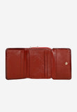 Wojas Red Embossed Leather Zip Around Wallet | 91021-35