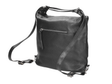 Wojas Black Leather Backpack / Bag | 897351