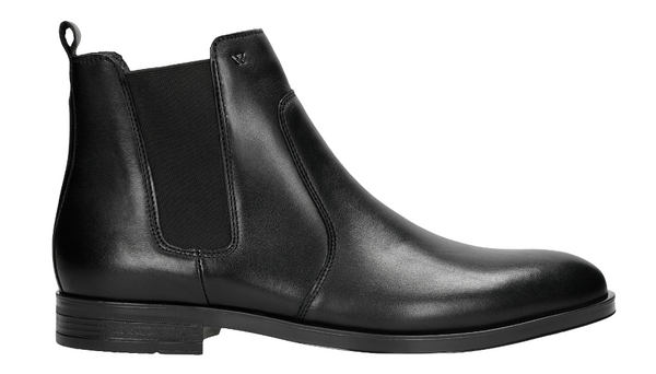 Wojas Black Leather Ankle Boots | 2000350 – Luxahaus Beyond