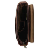 Wojas Brown Leather Messenger Bag | 8004252
