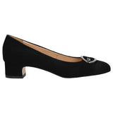 Wojas Black Leather Pumps | 3505161