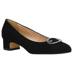 Wojas Black Leather Pumps | 3505161