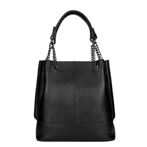 Wojas Black Leather Tote Bag | 8010551