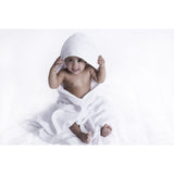 Effiki White Cotton Hooded Towel | 031-02